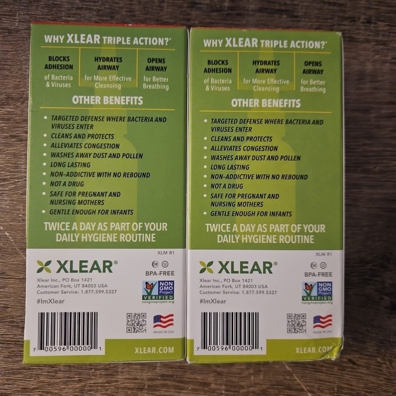 Xlear Natural Saline Nasal Spray with Xylitol 1.5 oz x2 Exp 2025+ gallery