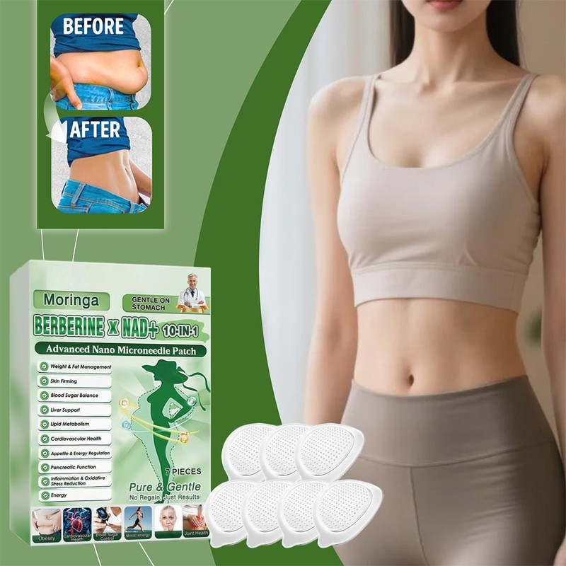 6 Box Moringa Berberine 10-in-1 Advanced Nano Microneedle Patches 7Pcs/Box US gallery