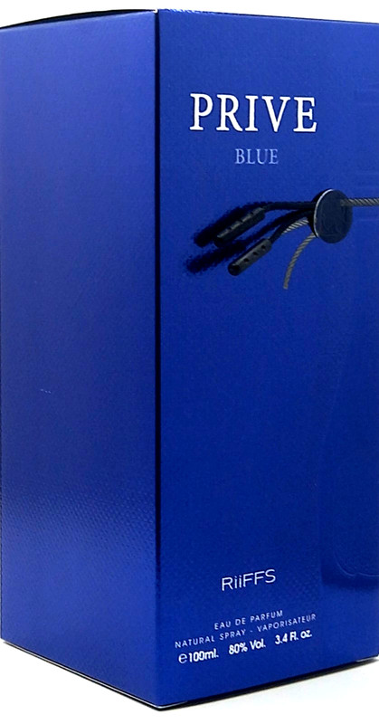 RIIFFS PRIVE BLUE EAU DE PARFUM SPRAY FOR MEN 3.4 Oz / 100 ml BRAND NEW ITEM!!! gallery