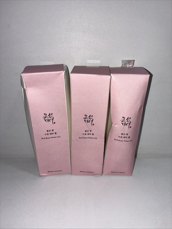 3- New Red Bean Water Gel By Joseon, K-Beauty 3.38 Gl Oz Each/ 1 Open Box gallery