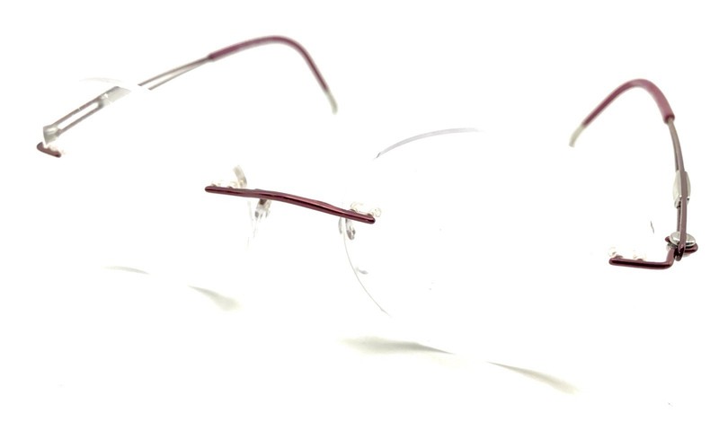 Silhouette 5521 70 4040 Titanium Red Rimless Eyeglasses Frames 19 140 Austria gallery