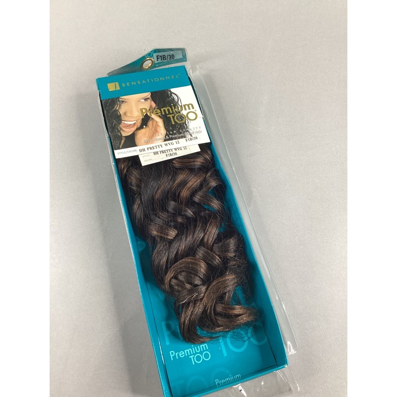Sensationnel Pretty Wave #F1B/30 Off Black Highlights 12” Premium Too Blend Hair