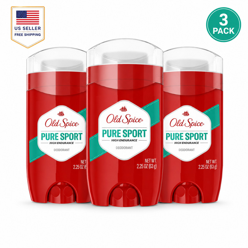 3 pack – Old Spice High Endurance Deodorant for Men Pure Sport Scent 2.25oz