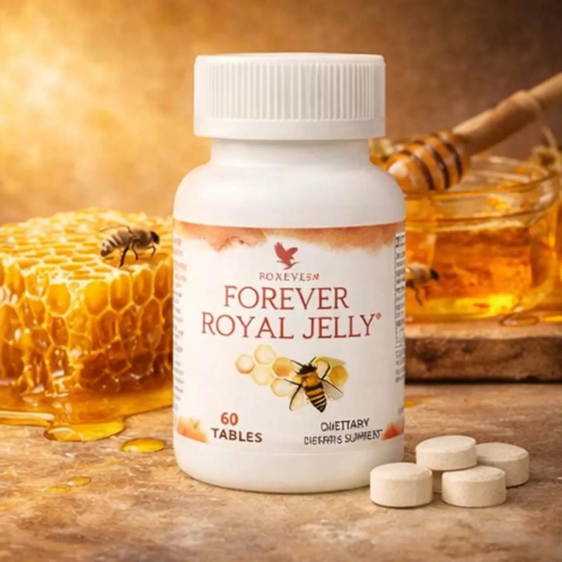 Forever Royal Jelly 60 Tablets Natural Energy Vitality Immune Support Supplement gallery