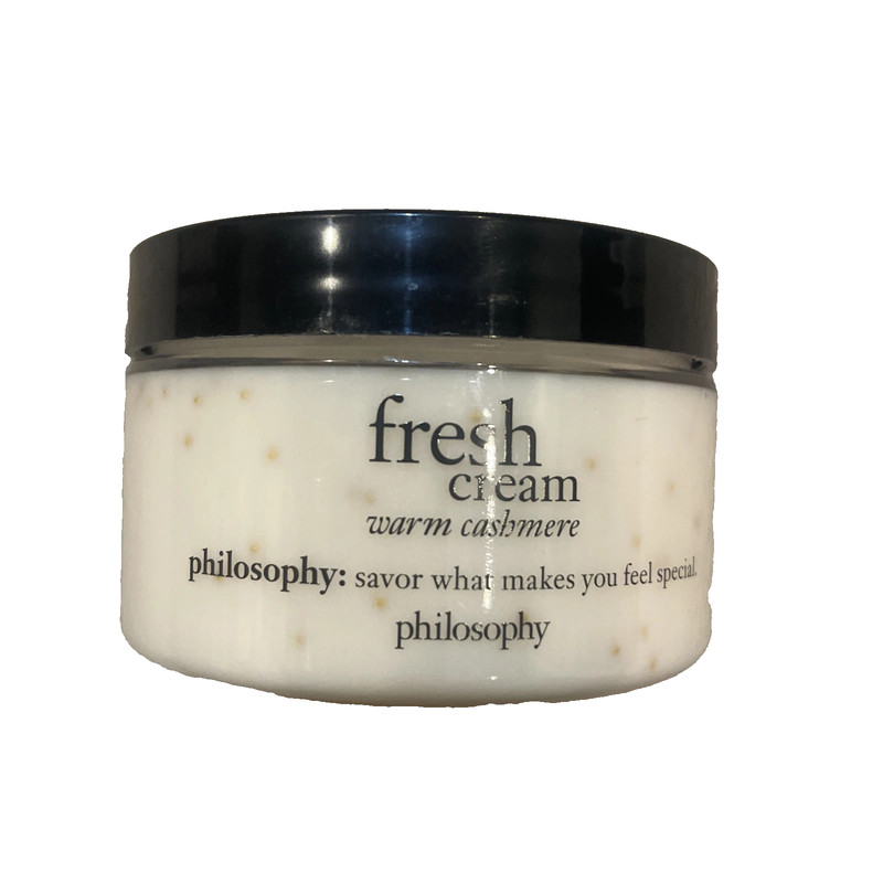 New Philosophy FRESH CREAM WARM CASHMERE Glazed Body Souffle 4 oz.