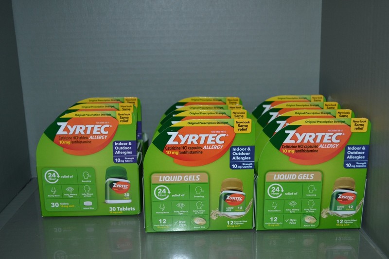 Lot Of Zyrtec Allergy, 10 mg, Exp 10/2026+