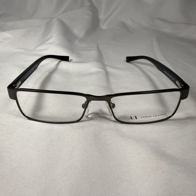 Armani Exchange AX 1009 6037 Gunmetal Black Eyeglass Frames Only 53-16-145 GREAT gallery