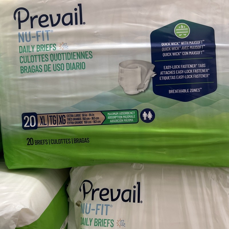 Prevail Unisex Daily Disposable Protective Underwear Absorbency, XL, Pack of 5 gallery