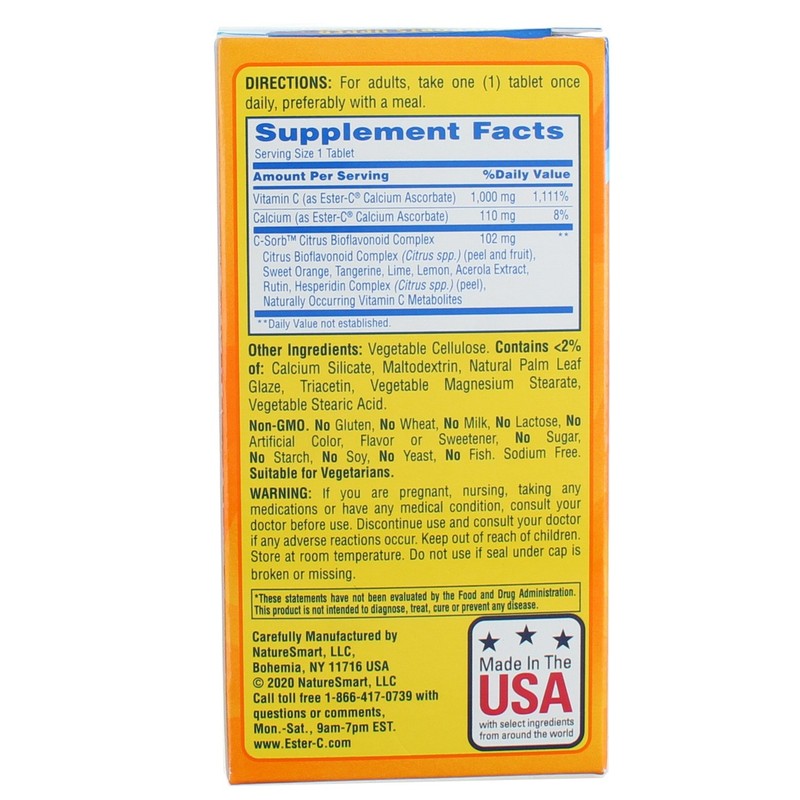 2 Pack Ester-C Vitamin C 24 Hour Coated Tablets, 1,000 mg, 60 Ct gallery