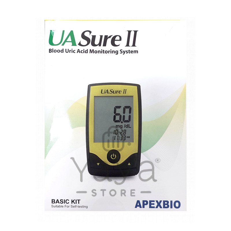UASure II Uric Acid Test Kit Meter for Uric Acid Home Gout Monitor Complete Kit