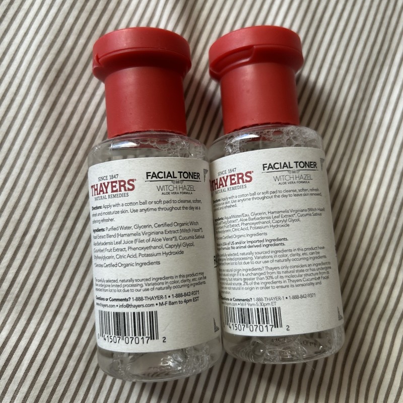 2 - THAYERS Alcohol-Free Witch Hazel Facial Toner with Aloe Vera Cucumber 3oz Ea gallery