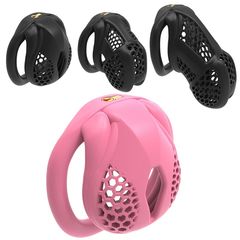 2025 NEW 3D Printed]Cobra Pro Cage Male Chastity Device Mini Lock Flat/Arc Rings gallery