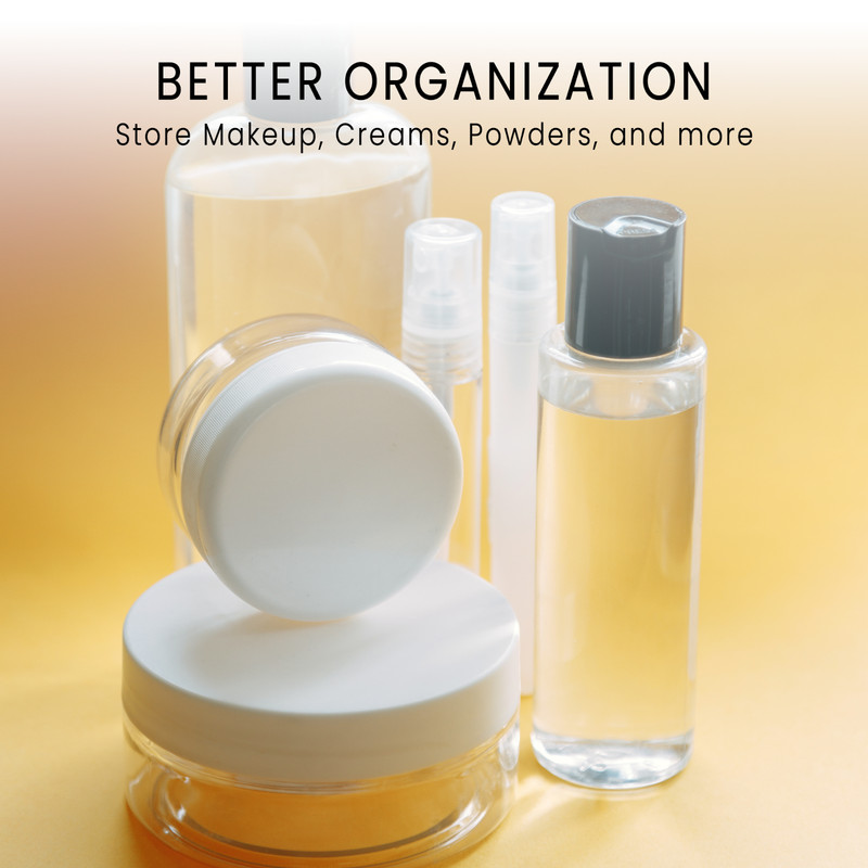 25 Pieces 5 Gram/5ML Plastic Makeup Cosmetic Lotion Cream Sample Jar Containers gallery