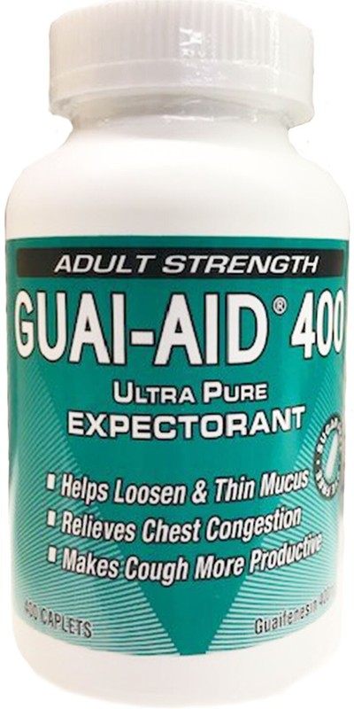 400 GUAI-AID 400mg, Mucus Relief Guaifenesin, Dye-Free Fast Acting Caplets