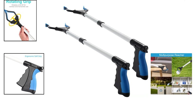 Extra Long 34" Folding Grabber Tool - Perfect Mobility Aid for Indoor & Outdoor gallery