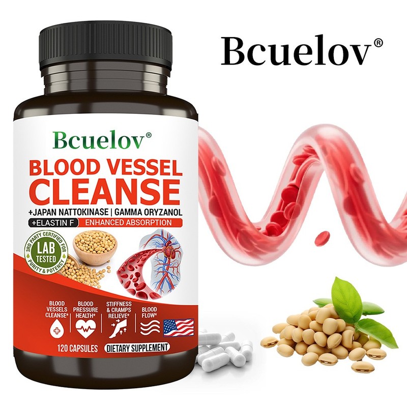 Blood Vessel Cleanse 120 Caps x 3 Bottles,Blood Sugar & Blood Circulatory Health