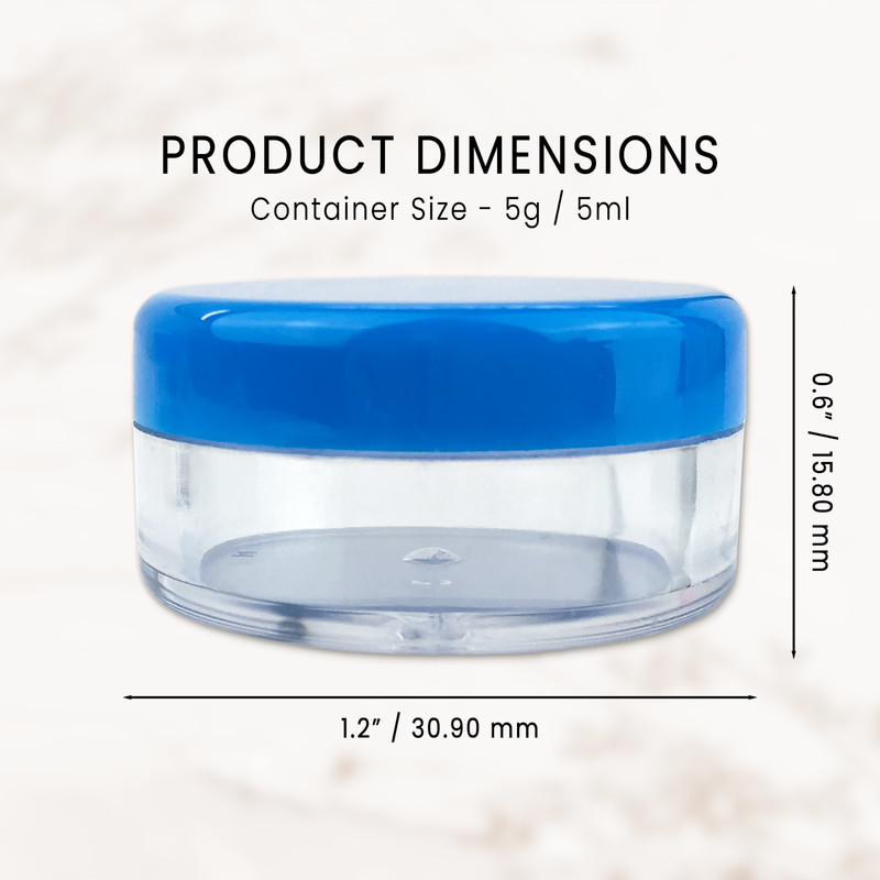 25 Pieces 5 Gram/5ML Plastic Makeup Cosmetic Lotion Cream Sample Jar Containers gallery