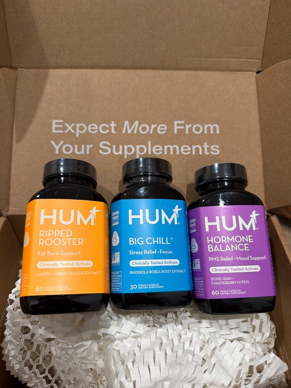 HUM Ripped Rooster/Hormone Balance/Big Chill Supplements -Sealed New