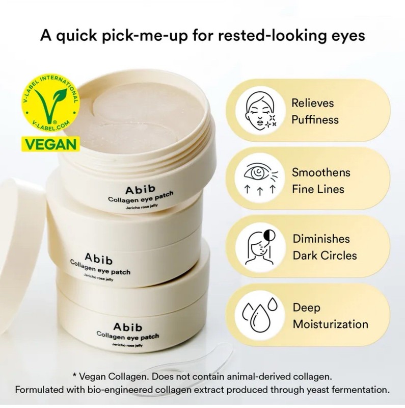 Abib Collagen Jericho Rose Jelly Under Eye Patches 30 Pairs 3.17 oz Vegan gallery