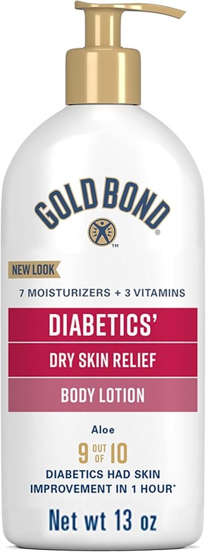 Gold Bond Diabetics’ Dry Skin Relief Body Lotion, 13 oz., With Aloe