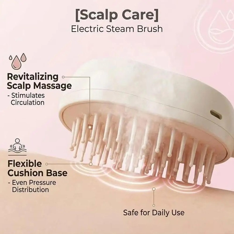 2026 New 3/1 Electric Spray Hair Brush Anti Frizz Scalp Massage Detangling Comb gallery