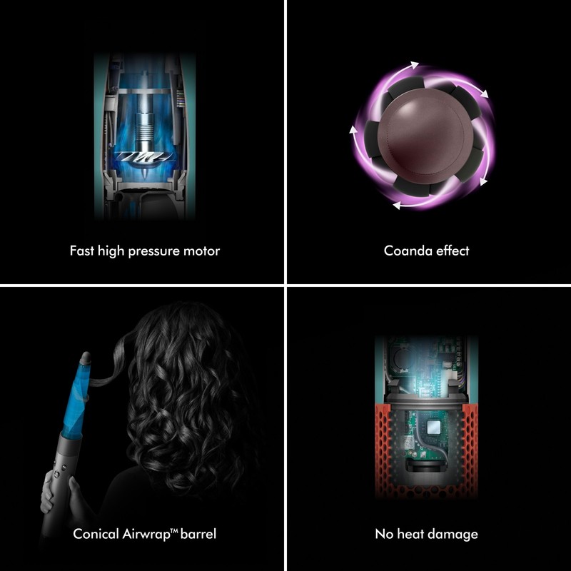 Dyson Airwrap i.d.™ multi-styler Straight+Wavy | Vinca Blue/Topaz | gallery