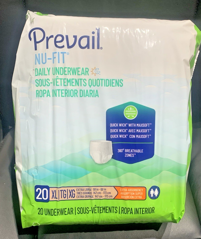 Prevail Per-Fit Daily Protective Underwear Unisex Diaper - XL - 4 bags of 20 gallery