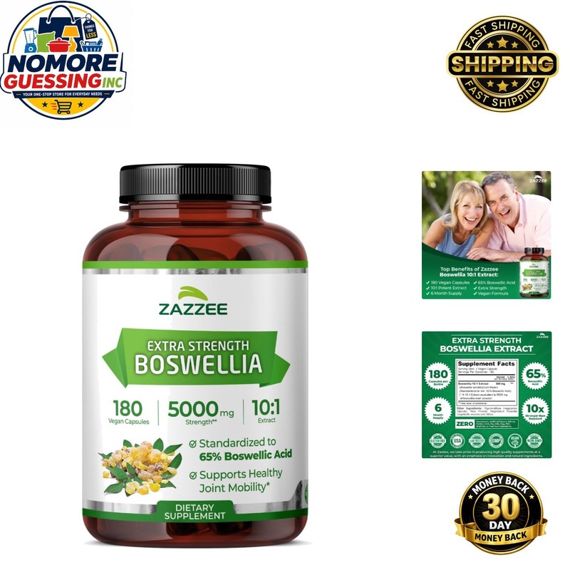 Extra Strength Boswellia 10:1 Extract – 180 Capsules for Joint Comfort