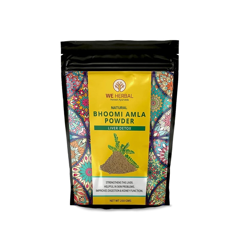 WE HERBAL Bhumi Amla Powder Optimal Liver Functioning, Improved Digestion 50gm