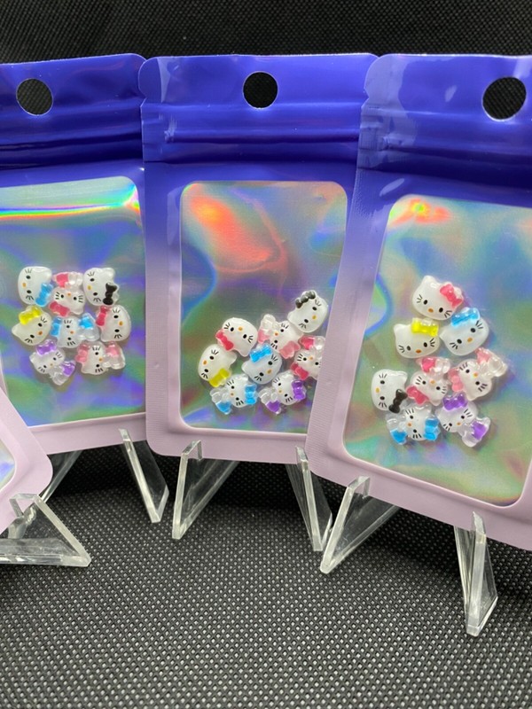 10 Resin Cartoon hello Kitty Flat back DIY Nail Art Charms