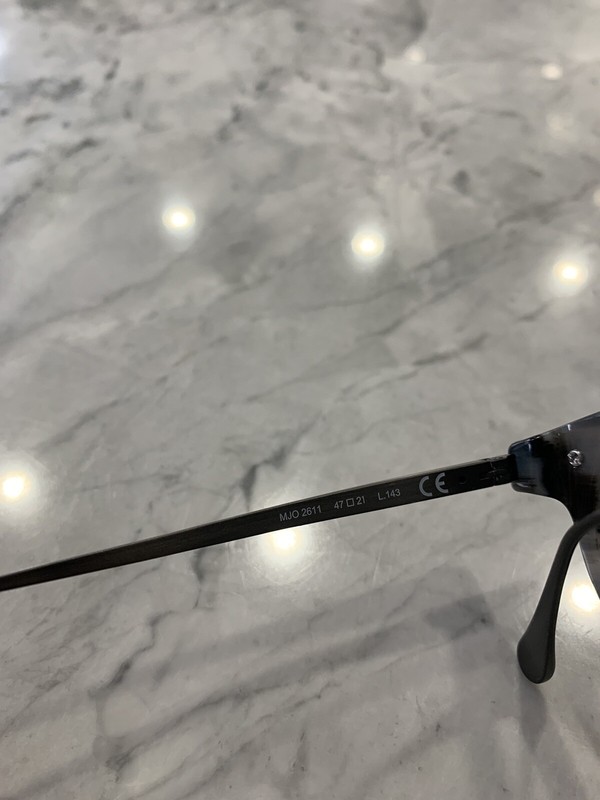 Maui Jim MJO2611-27B Charcoal Horn Titanium EYEGLASSES 47-21-143mm L Japan gallery