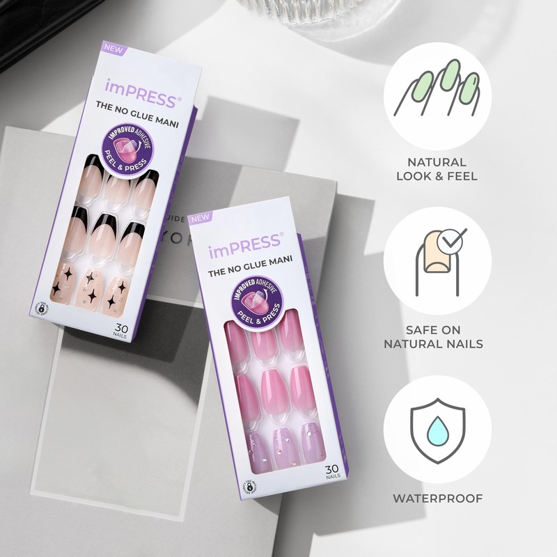 Short Pink Press On Nails Salon Quality Nail Set Easy Application Chip Proof gallery