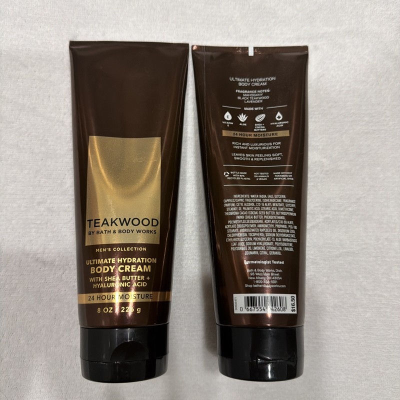 Bath & Body Works Ultra Shea Body Cream Moisturizer 8 oz 24 Hr Moisture. 2 Count