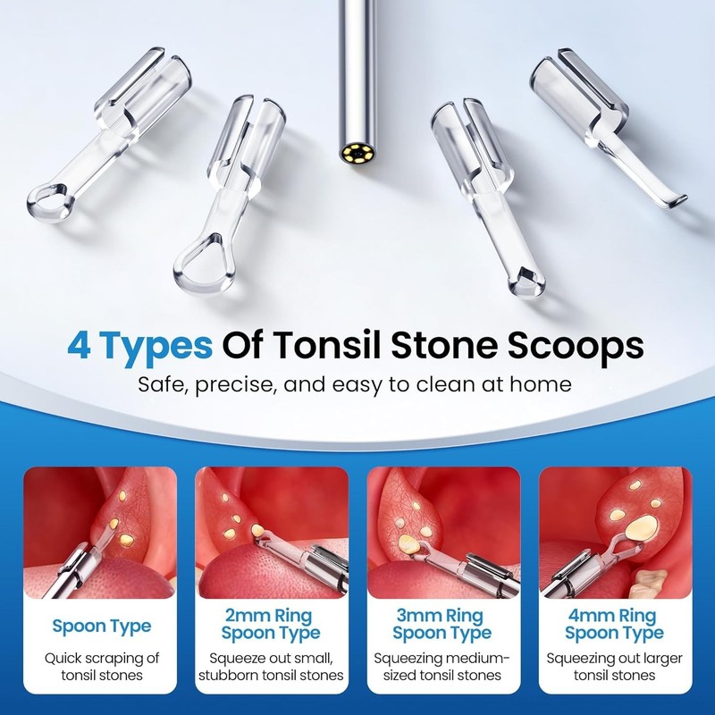 Tonsil Stone Remover with Camera 1080P Visual Tonsil Stone Removal Kit gallery
