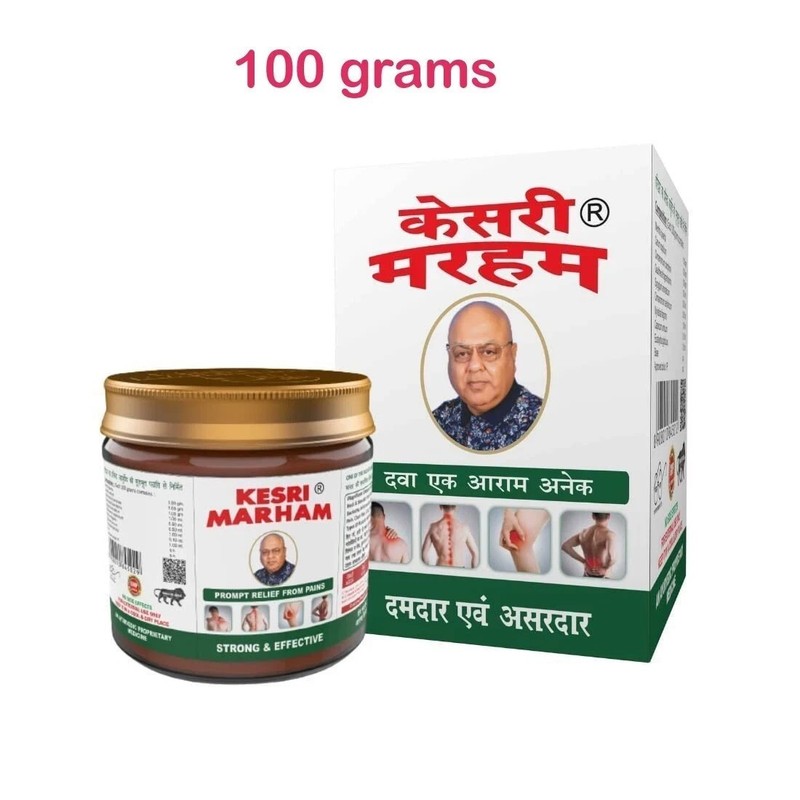 Kesri Marham Ayurvedic Pain Relief Rub Massage Balm for Headache 40 grams