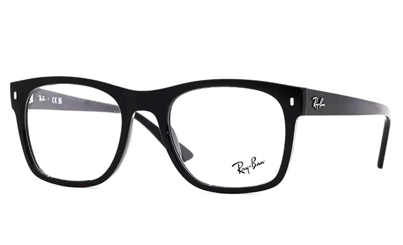 New RAY-BAN Eyeglasses RB 7228 2000 55-21 145 Large Shiny Black Square Frames gallery