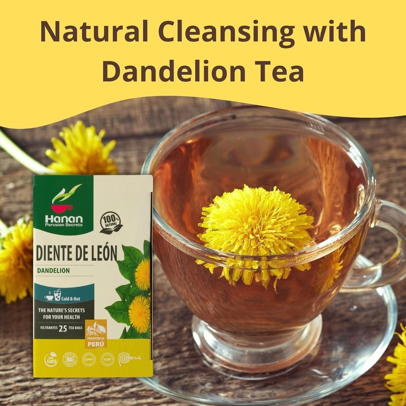 Dandelion Tea (Diente de León) - 25 Tea Bags of All-Natural Dandelion from Peru gallery