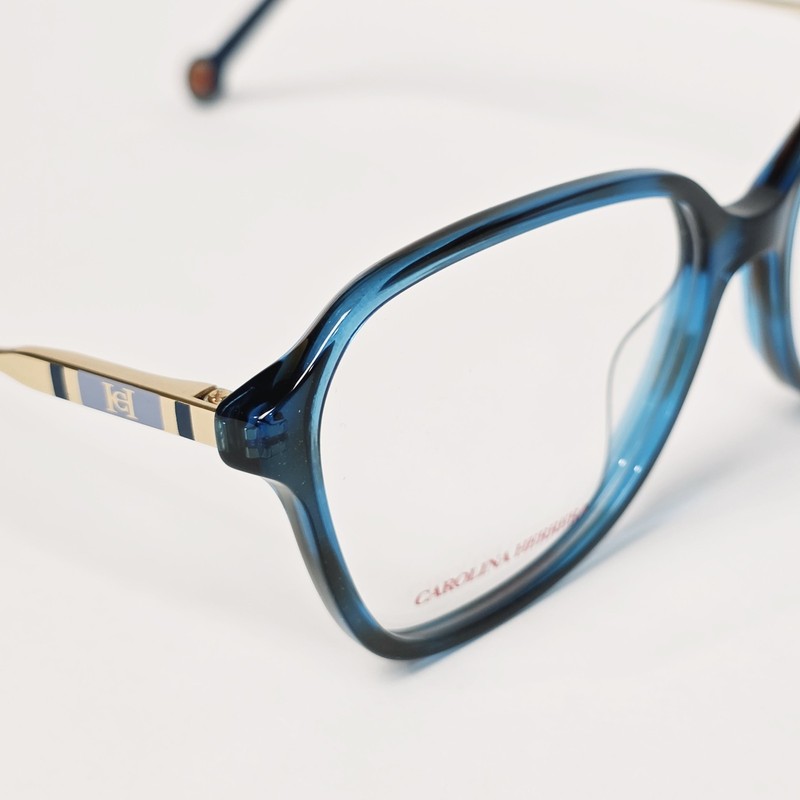 Carolina Herrera HER 0117 Women's Butterfly Glasses in Blue / Gold | 55mm gallery