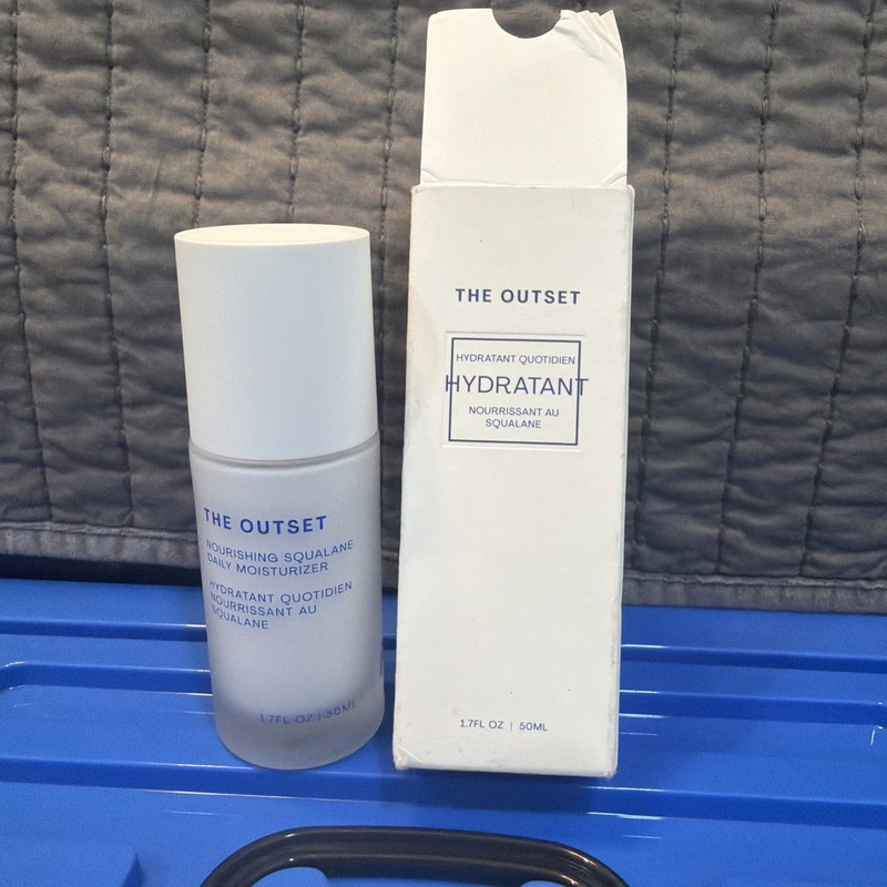 THE OUTSET Nourishing Squalane Moisturizer Daily Moisturizer 1.7 oz Damaged Box