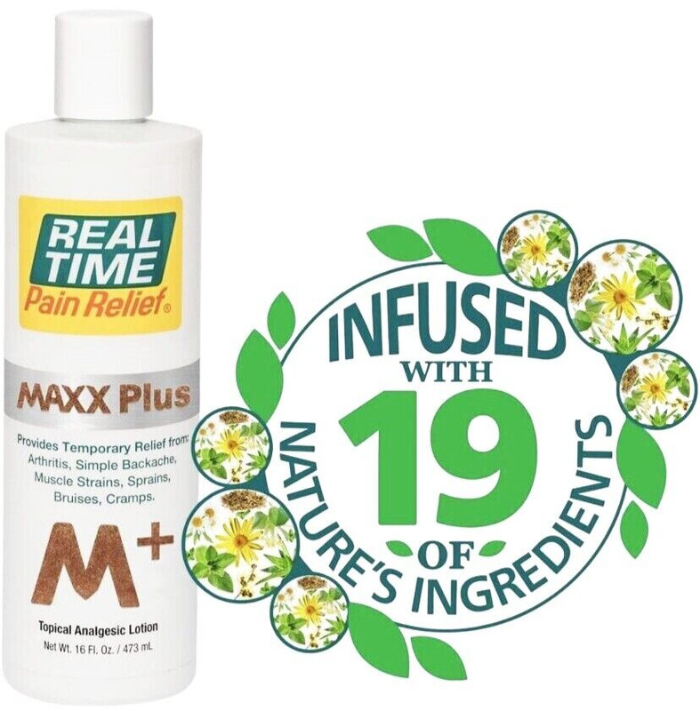 Real Time Pain Relief MAXX PLUS Pain Relief 16 Ounce Flip Top Bottle