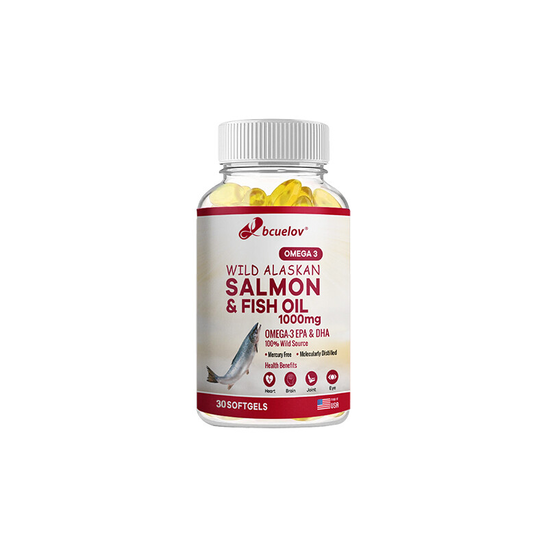 Omega 3 Fish Oil 1000mg Caps 180mg EPA 120mg DHA with Vitamin E 30/60/120Caps