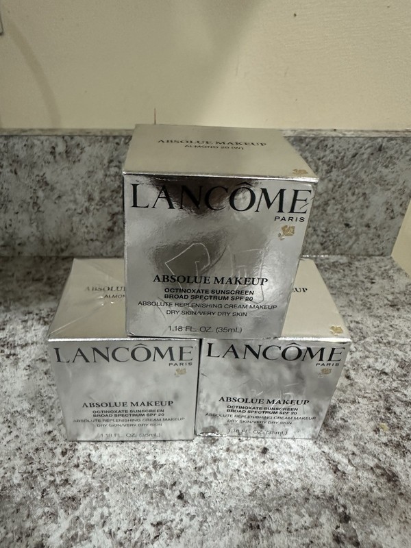 Lancome Absolue Makeup SPF 20 Alm 20W Cream Foundation Lot of 3( Exp 08-23 H15