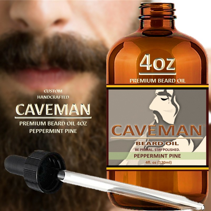 4oz Caveman™ Beard Taming Men Mustache Barber Grooming Style Growth Oil 14 Scent gallery