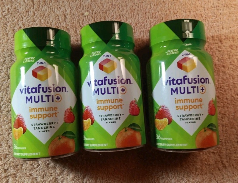3 Vitafusion Vitamins Multi + Immune Support 36 ct each Gummies (M35)