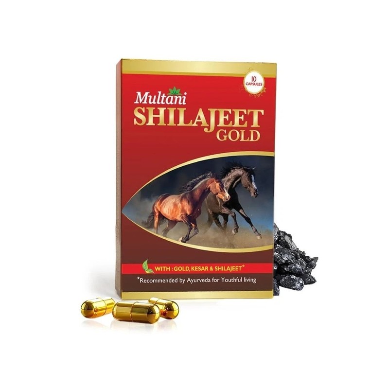 Multani Sheelajit Gold For Youthful Living 10 Capsule
