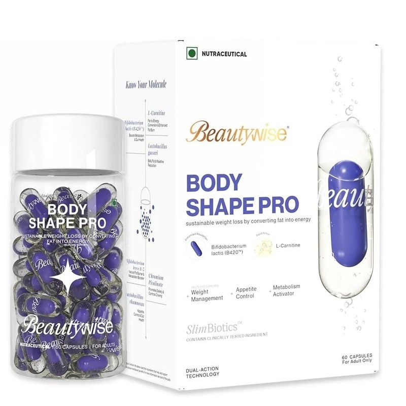 Beautywise Dual Action Body Shape, Weight Management & Energy Supplement 30Caps