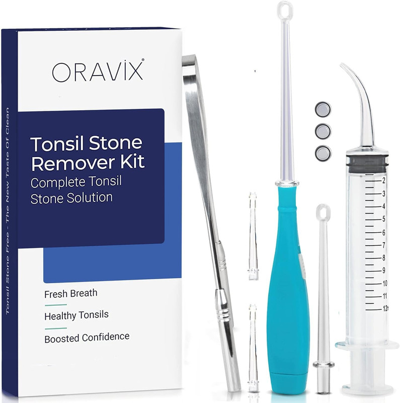 ORAVIX Tonsil Stone Removal Kit – Tonsil Stone Remover – Tonsillolith Remover
