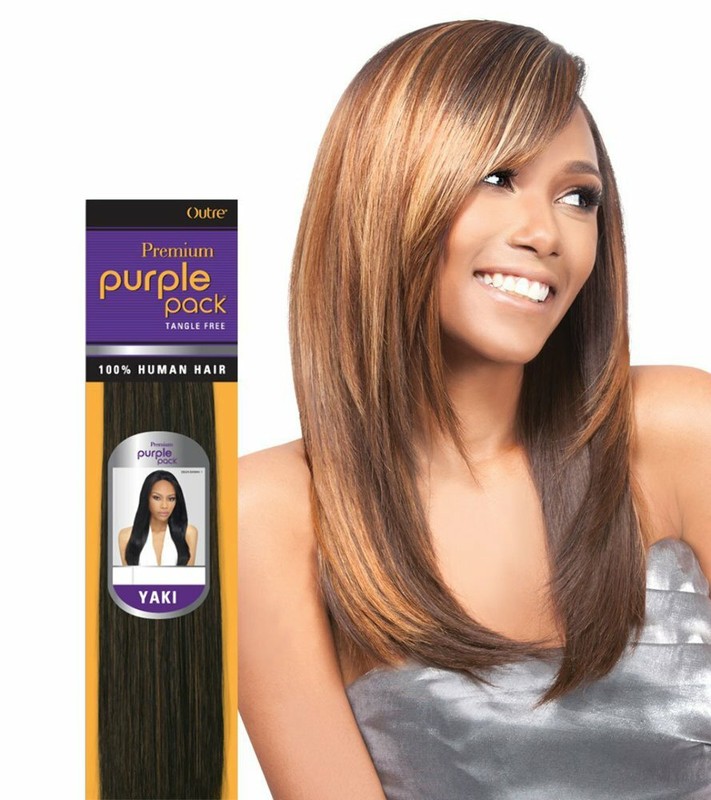 Outre Premium Purple Pack Yaki 100% Human Hair (10″-18″)