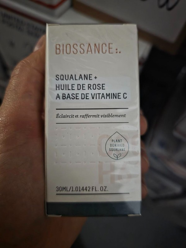 Biossance Squalane+Huile De Rose Vitamine C 30ml/1oz New In Box