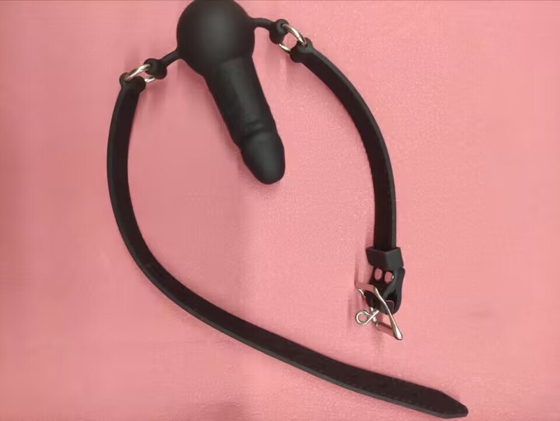 Bondage Silicone Open Mouth Gag Plug Throat Oral Stuffed Restraint Fixation BDSM gallery